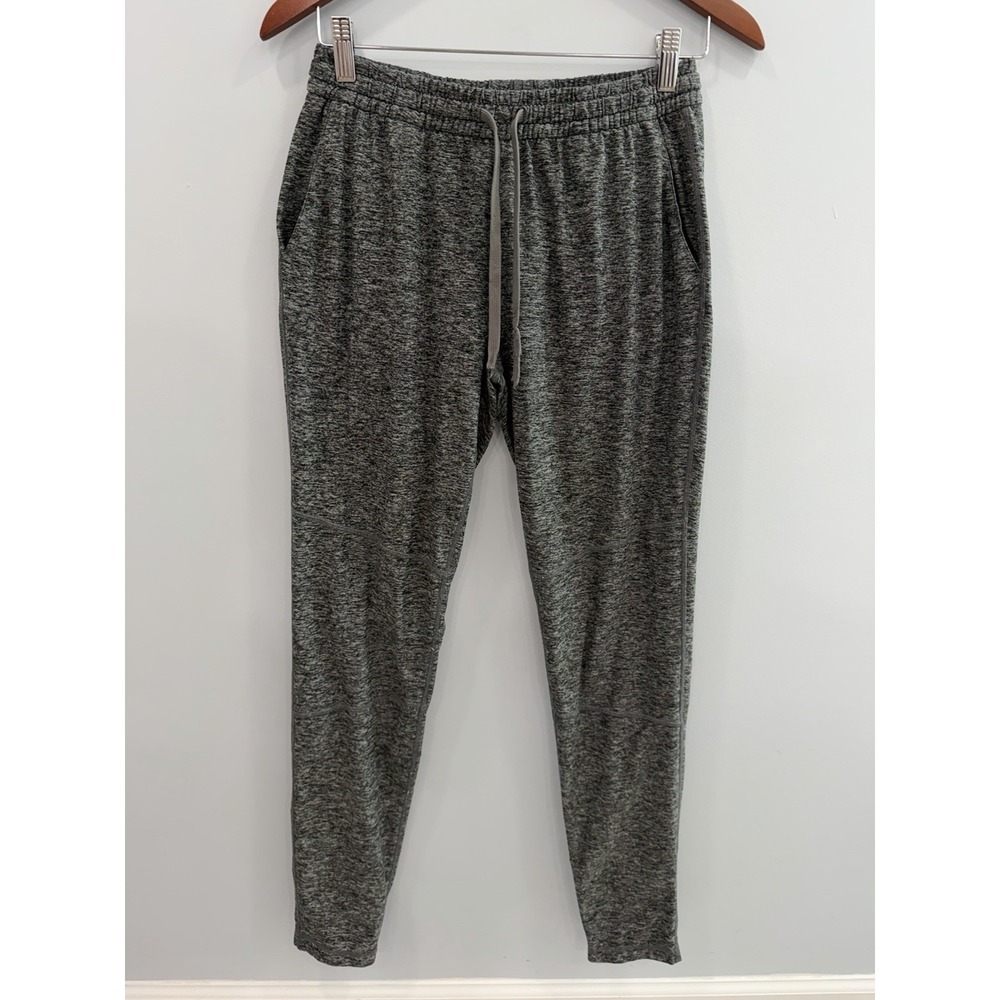 Outdoor Voices Heather Gray Jogger Pants Small Drawstring Stretch Lounge Active